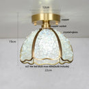 GobekUsa Glass Crystal Ceiling Light Fixture Modern Nordic Design