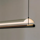 GobekUsa LED Iron Art Chandelier: Nordic Minimalist Design with Long Lights for Office