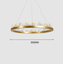 GobekUsa Crystal LED Pendant Lights: Modern Gold Black Industrial Lamp for Stylish Illumination