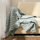 GobekUsa Knitted Waffle Blanket Throw - Multi-Season Sofa Cover, Bedspread, and Nap Bed End Towel