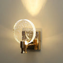 GobekUsa Gold LED Crystal Wall Sconce for Modern Bedroom Bathroom Living Room Lighting
