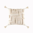 GobekUsa Geometric Waves Tufted Pillow Covers with Embroidered Tassels