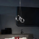 GobekUsa Bubble Glass Chandeliers Pendant Lights for Kitchen Island and Dining Room