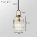 GobekUsa Glass Stripe LED Pendant Lights for Stylish Indoor Home Decor