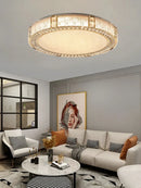 GobekUsa Crystal Glass Luxury Ceiling Chandelier - Gold LED Home Decor