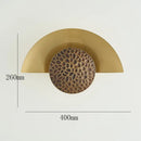 GobekUsa Half Moon LED Wall Lamp | Modern Resin Iron Sconce for Living Room, Bedroom, Aisle