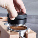GobekUsa Coffee Distribution Tool: Adjustable Palm Tamper, Stainless Steel, 3 Angled Slopes
