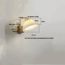 GobekUsa LED Wall Light Walnut Wood Rotate Copper Bedside Lamp