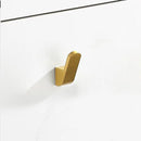 GobekUsa Brushed Gold Bathroom Set: Shelf, Towel Rack, Holder, Toilet Brush - Bath Hardware