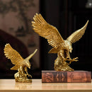 GobekUsa Golden Eagle Resin Sculpture Falcon Home Decor Figurine