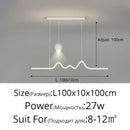 GobekUsa LED Pendant Lights Modern Hanging Lamp Dining Kitchen Island Decor