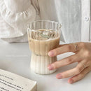 GobekUsa Heat-Resistant Stripe Glass Cup for Home and Office Drinkware