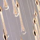 GobekUsa Crystal Water Drop Chandeliers: Modern Luxury LED Lighting for Bedroom, Bar & Decor