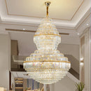 GobekUsa Crystal Hollow Chandelier for Luxury Living Room and Stair Lamps