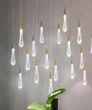 GobekUsa Gold Crystal Pendant Light: European Luxury LED Bar Lamp