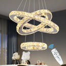 GobekUsa Crystal Chandelier LED Pendant Lighting for Living Room