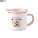 GobekUsa Lovers Cartoon Pattern Porcelain Coffee Mug Tea Cup for Dining Table