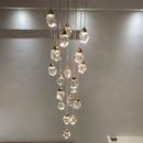 GobekUsa Elegant Crystal Chandelier for Living Room & Staircase Lighting