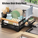GobekUsa Kitchen Sink Organizer Dish Drying Rack for Tableware Storage & Sponge Holder