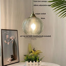 GobekUsa Blue Glass LED Pendant Lamp - Nordic Modern Hanging Light