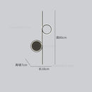 GobekUsa Circle Straight Bar Wall Lamp | Modern Nordic LED Bedroom Living Room Decor