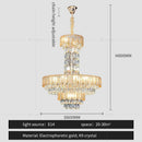 GobekUsa Crystal Chandelier: Postmodern Multi-layer Luxury for Villa, Hotel Lobby, and Living Room