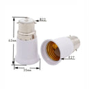 GobekUsa B22 to E27/E14 to E27 Lamp Base Converter- Home Light Socket Adapter