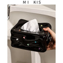 GobekUsa Heart Gemstone Tissue Box & Paper Towel Holder: Desktop Storage & Home Décor
