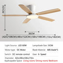GobekUsa 72" DC Ceiling Fan Light Remote Control Strong Winds Living Room Mute Chandelier