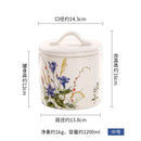 GobekUsa Large Silicone Sealed Flower Storage Jar, Nut & Tea Caddy, Snack Can, Sugar & Spice Canister