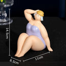 GobekUsa Beach Swimsuit Women Resin Sculpture Figure Desk Ornament Room Decor