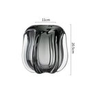 GobekUsa Glass Vase for Hydroponics & Flower Arrangement - Home Decor Accent