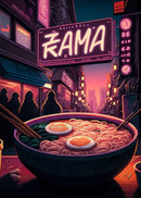 GobekUsa Japanese Food Neon Posters Canvas Painting for Home Kitchen Decor