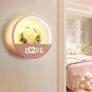 GobekUsa LED Round Wall Lamp for Children Room, Nordic Modern Indoor Lighting
