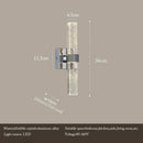 GobekUsa Bubble Crystal LED Wall Lamp: Modern Bathroom Living Room Bedroom Sconce Lighting