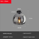 GobekUsa Glass Ball LED Ceiling Light: Modern Nordic Living Room Bedroom Kitchen Interior Decor