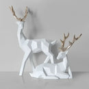 GobekUsa Deer Sculpture: Elegant Living Room Table Decoration & Christmas Gift