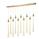 GobekUsa 3W Round Stairs LED Chandelier: K9 Crystal, Metal Fixture, DIY Lamp for Villa