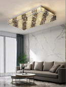 GobekUsa Crystal LED Rectangle Chandelier for Elegant Home Decor