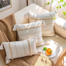 GobekUsa Lace Tassel Cushion Tufted Sofa Pillowcase for Office Chair Pad