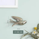GobekUsa Golden Bird Swallow Sculpture Wall Decor Three-dimensional Handicrafts