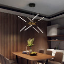 GobekUsa Linen Ceiling Chandelier: Black Gold Pendant Lamp for Home, Office, or Restaurant
