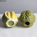 GobekUsa Durian Ceramic Vase - Unique Table Decor for Flowers and Plants.