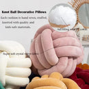 GobekUsa Handmade Knotted Ball Round Plush Pillow for Home Decoration