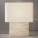 GobekUsa Large Brown Stone Fabric Table Lamp for Home Decoration in Living Room or Bedroom