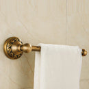GobekUsa Aluminium Wall Mounted Round Towel Holder in Antique Brass - Classic Bathroom Accessories