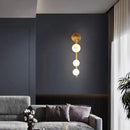 GobekUsa Glass Ball Wall Lights Living Room Coffee Shop Gold Black Pearl Mirror Light