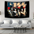 GobekUsa KISS Band Canvas Tapestry Wall Art Decor for Living Room & Bedroom