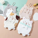 GobekUsa Cute Cat Hand Towel: Thick Quick Dry Kitchen & Bathroom Terry Towel