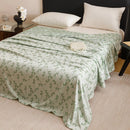 GobekUsa Bamboo Fiber Summer Blanket - Single Double Bed Air Conditioning Lightweight Blanket